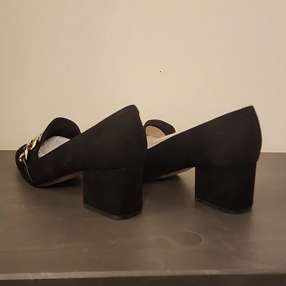Suede Block Heels - Picture 4 of 6